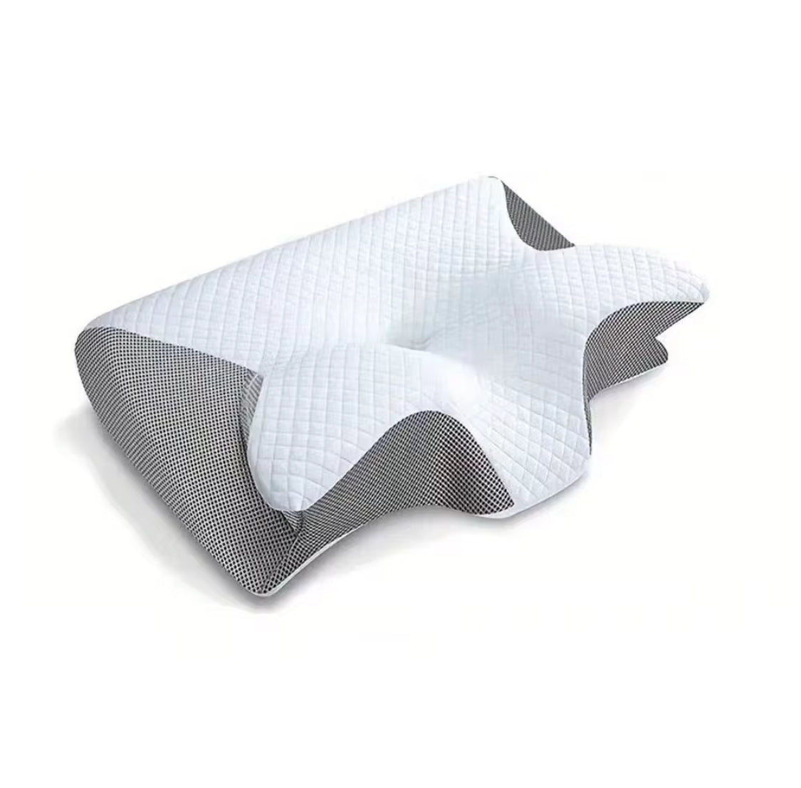 Ergonomisches Memory-Foam-Nackenkissen von Dolvea mit Wellenform für Rücken- und Seitenschläfer